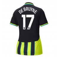 Maglie da calcio Manchester City Kevin De Bruyne #17 Seconda Maglia Femminile 2024-25 Manica Corta